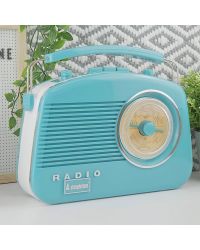 Steepletone Brighton Retro Style Radio in Duck Egg