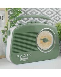 Steepletone Brighton Retro Style Radio in Sage