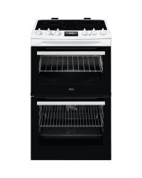 AEG CCX1530ACW 55cm Double Oven Electric Cooker with Ceramic Hob