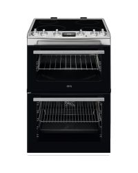 AEG CCX6530ACM 60cm Double Oven Electric Cooker with Ceramic Hob