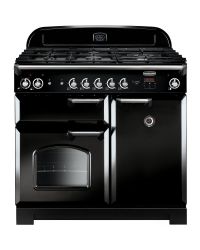 Rangemaster Classic 100 Dual Fuel Black CLA100DFFBL/C 116880