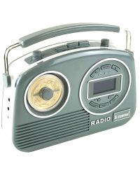 Steepletone Devon Retro Style DAB Radio in Grey