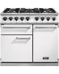 Falcon 1000 Deluxe Range Cooker White Dual Fuel F1000DXDFWH/NM