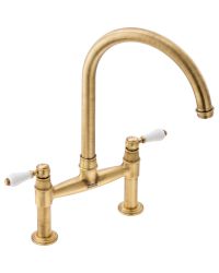 Franke Gloriana Classic Bridge Lever Tap Brass