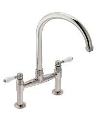 Franke Gloriana Classic Bridge Lever Tap Polished Nickel