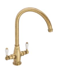 Franke Gloriana Classic Twin Lever Tap Brass