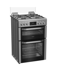 Hotpoint HDG6GDCX Double Oven Lidded Gas Cooker