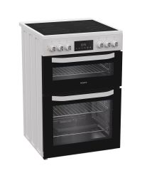 Hotpoint HTE6VDCW 60cm Electric Twin Cavity Cooker - White