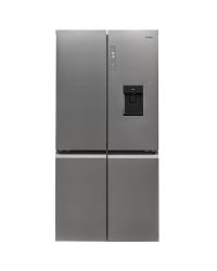 Haier HTF_520IP7 American Style Fridge Freezer - Platinum Inox