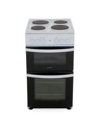 Indesit ID5E92KMW Twin Cavity 50cm Electric Cooker 