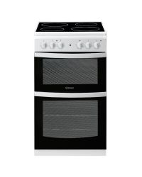 Indesit ID5V92KMW Double Oven  Electric Cooker 50 cm