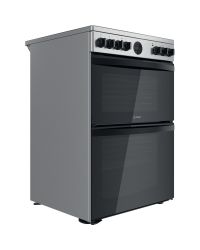 Indesit ID67V9HCXUK Double Oven  Electric Cooker - Inox