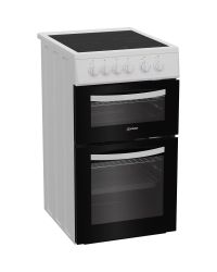 Indesit ITE5VMW Twin Cavity Electric Cooker 50 cm