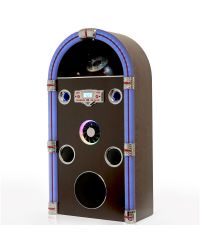 Steepletone Jukebox Jive Swing 90 Bluetooth Retro CD/MP3 CD LED Light to Sound 