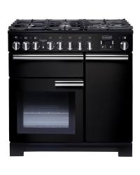 Rangemaster Professional Deluxe 90 Dual Fuel Black PDL90DFFGB/C 97600