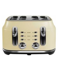 Rangemaster RMCL4S201CM 4 Slice Toaster - Matte Cream