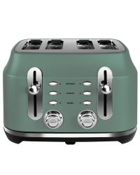 Rangemaster RMCL4S201MG 4 Slice Toaster - Mineral Green