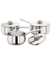 Stellar 1000 3 Piece Saucepan Set S1A1