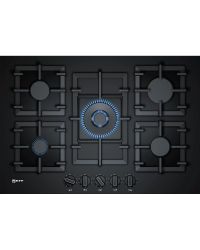 Neff T27CS59S0 Gas Hob Black Tempered glass