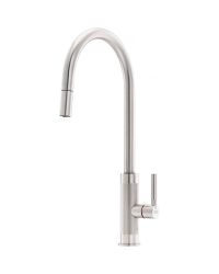 Franke Tessuto J Pullout Nozzle Side Tap Decor Steel