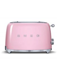 SMEG TSF01PKUK Retro 2 Slice Toaster in Pink