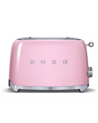 SMEG TSF01PKUK Retro 2 Slice Toaster in Pink