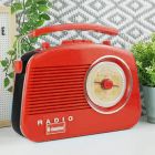 Steepletone Brighton Retro Style Radio in Red