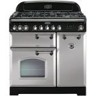 Rangemaster Classic Deluxe 90 Range Cooker Dual Fuel Pearl White CDL90DFFRP/C 100600
