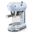 SMEG ECF01PBUK Pastel Blue Retro Style Coffee Machine