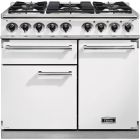 Falcon 1000 Deluxe Range Cooker White Dual Fuel F1000DXDFWH/NM