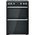 Hotpoint HDM67G0C2CB Double Oven Gas Cooker
