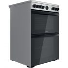 Indesit ID67V9HCXUK Double Oven  Electric Cooker - Inox
