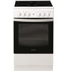 Indesit IS5V4KHW Ceramic Electric Cooker with Single Oven 50 cm