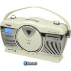Steepletone Stirling 4 Retro Style CD Radio with Bluetooth Streaming