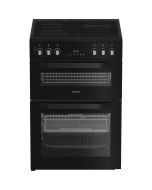 Hotpoint HDE6VDCASB1 Double Oven Electric Cooker - Black