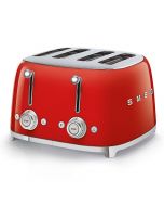 SMEG TSF03RDUK Retro 4 Slice Toaster in Red