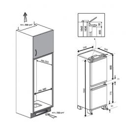 Installing integrated fridge freezer sale